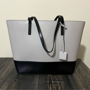 Kate Spade Grey and Black Tote Bag